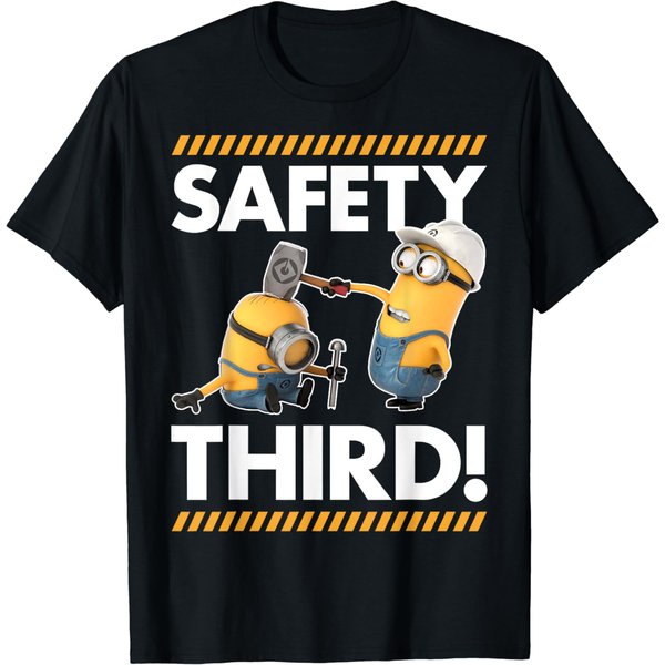 Despicable Me Minions Safety Third Graphic T-Shirt-image