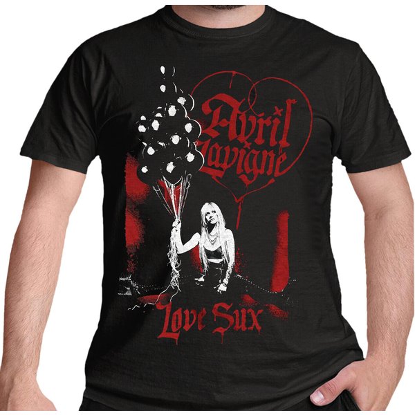 Avril Lavigne Love Sux Balloons T Shirt-image