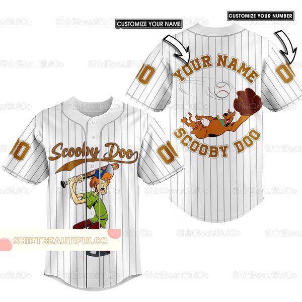 Christmas Personalized Scooby Doo Baseball Jersey-image
