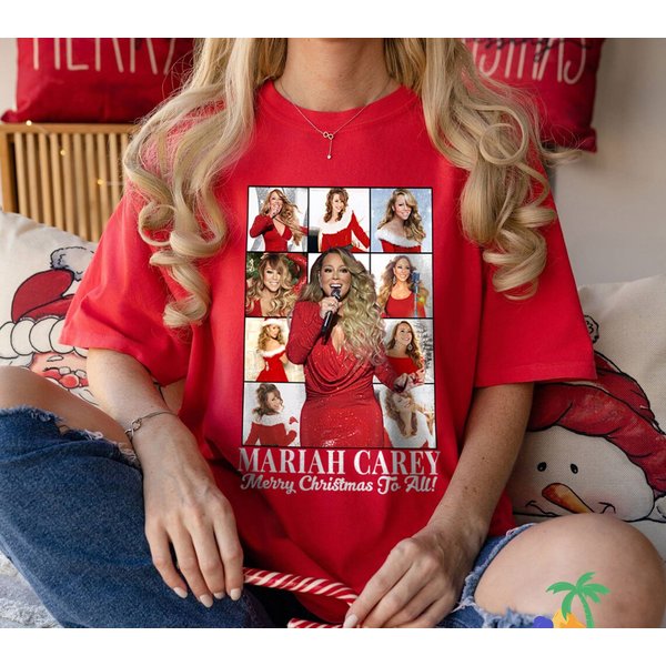 Mariah Carey 2023 Tour Shirt |Christmas Song Shirt | Christmas Gift For Family Friends | All I Want For Christmas Is You-image
