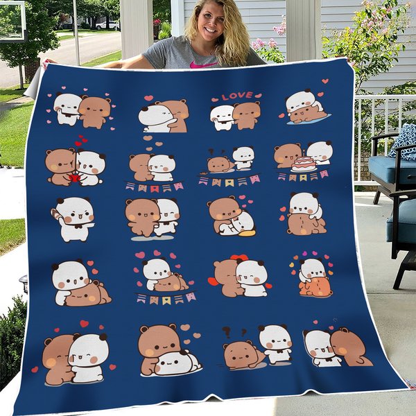 Cute Bubu And Dudu Funny Lovely Blanket-image