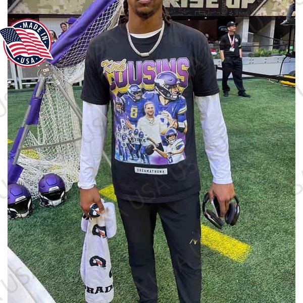 Vikings Player Wear Kirk Cousins Shirts-image
