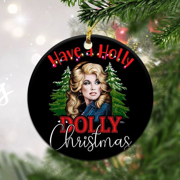 Holly Dolly Christmas Ornament Gift