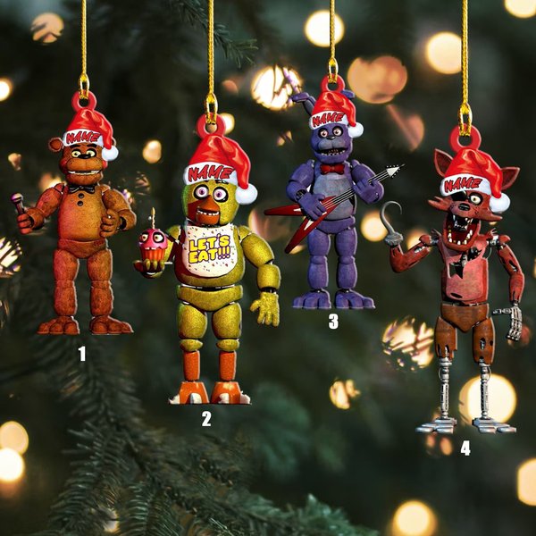 Personalized Five Nights At Freddys Ornament, Freddy Krueger Ornament-image