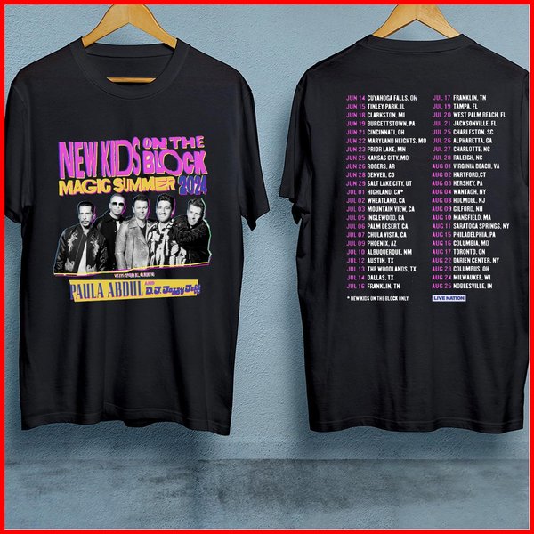 Nkot Block Shirt, Nk On The Block Shirt Magic Summer 2024 Tour T-Shirt-image