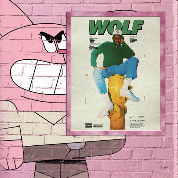 Tyler The Creator Poster "Wolf" Tyler The Creator Poster-image