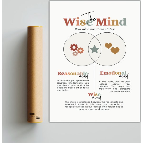 Dbt Wise Mind Premium Matte Vertical Poster-image
