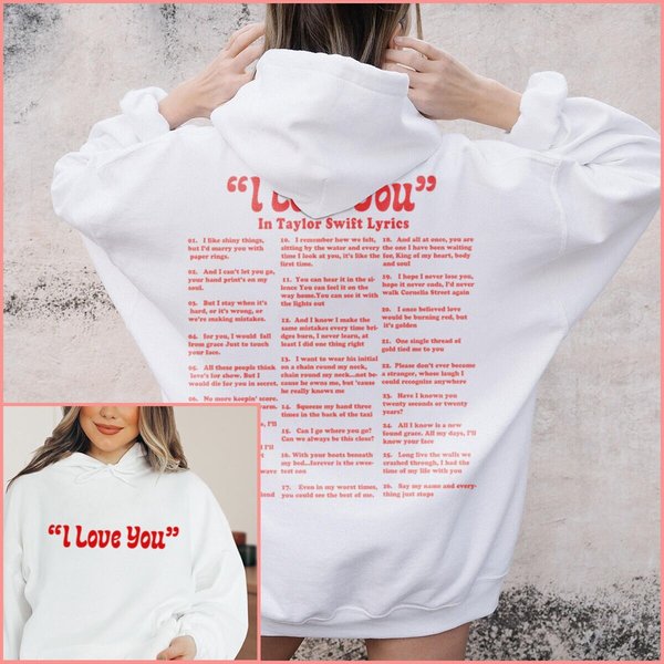 Different Ways Say I Love You In Lyrics Hoodie, I Love You Lyrics Hoodie-image