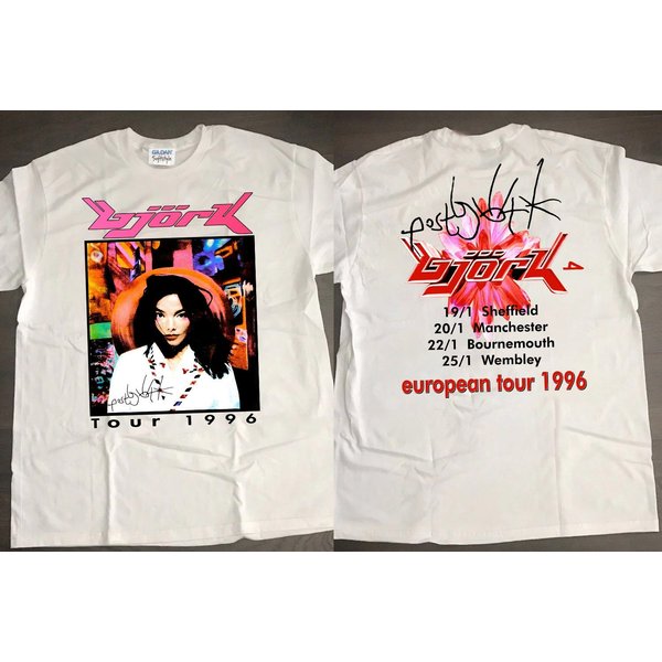 Bjork Post European Tour 1996 T-Shirt, Bjork Tour '96 T-Shirt-image