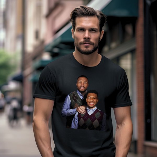 Lillard Giannis Basketball Unisex Shirt T-Shirt, Funny Damian Giannis Bucks Christmas-image