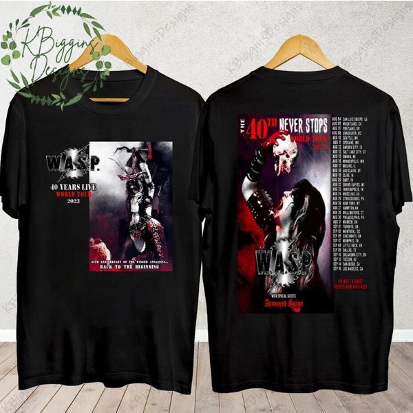 W.A.S.P The 40Th Never Stops World Tour 2023 Shirt-image