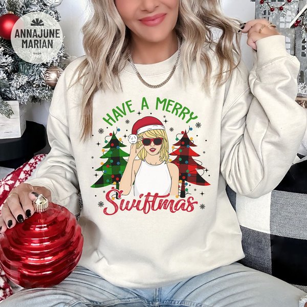 Have A Merry Swiftmas Sweatshirt, Swift Christmas Sweatshirt-image