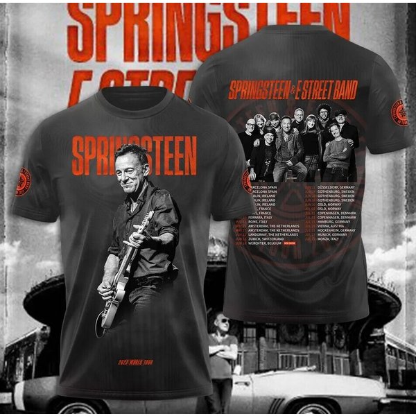 Bruce Springsteen 3D Shirt, Bruce Springsteen The E Street Band Tour 2023 Shirt-image