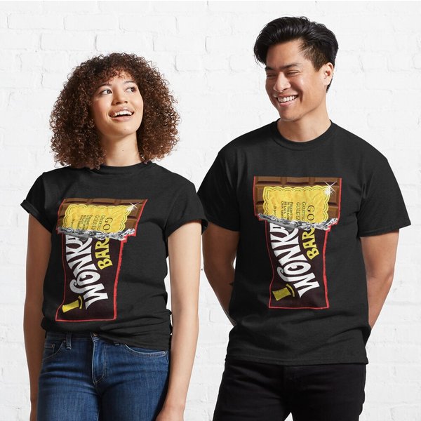 Golden Ticket Willy Wonka Christmas T-Shirt-image