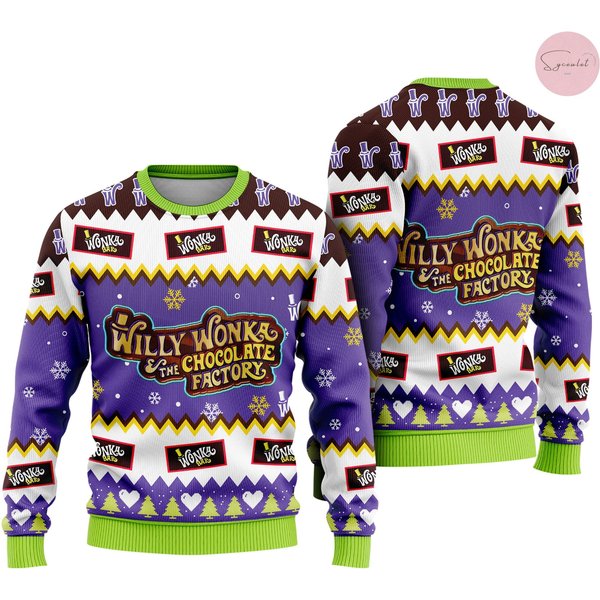 Willy Wonka And Chocolate Factory Ugly Christmas Sweater-image