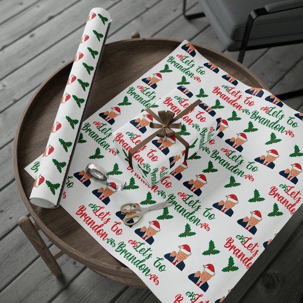 Top Trump Christmas Gift Wrap: Funny Design