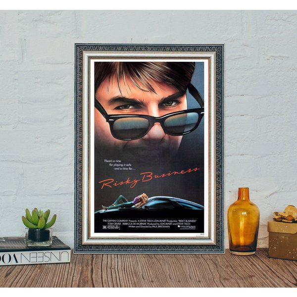 Risky Business (1983) Vintage Movie Poster - Classic Silk Cloth Print-image