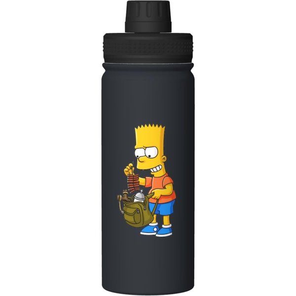 The Simpson Stainless Steel Water Bottles Sports Lid-image