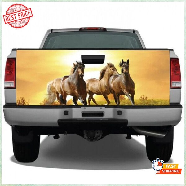Horse Truck Tailgate Wrap Decal-image