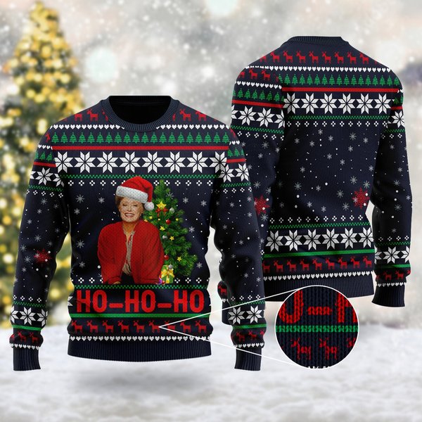 Ho-ho-ho Quotes 3d Shirt, Famous Sitcom Ugly Christmas Sweater Gift