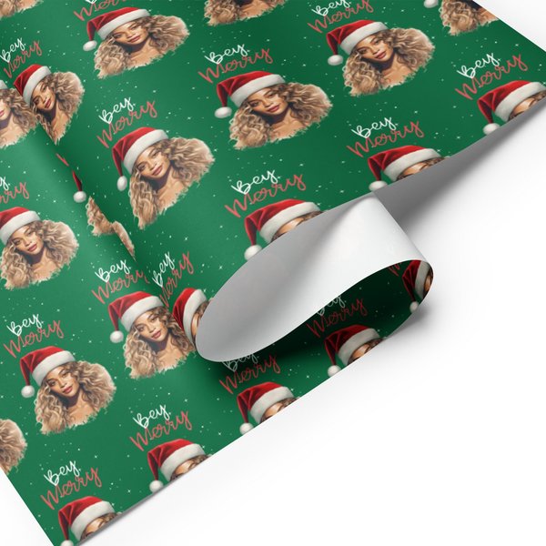 Beyonce Inspired Christmas Wrapping Paper-image