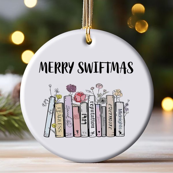 Swiftmas Christmas Album Ornament |merry Swiftmas Album As Books Ornament
