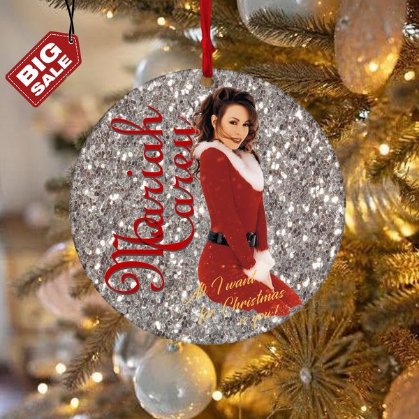 Custom Name Mariah Carey 2023 Tour Ornament, Mariah Carey Merry Christmas-image