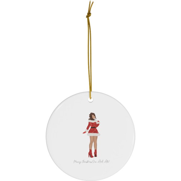 Mariah Carey Tour Merry Christmas One And All! Ceramic Ornament