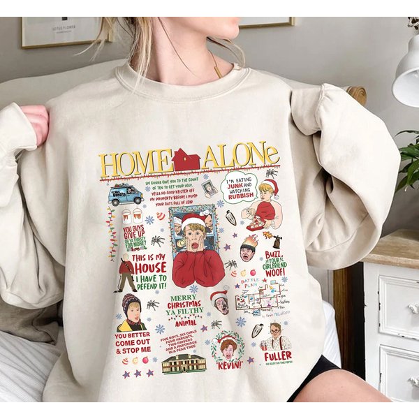 All The Home Alone Sweatshirt, Wet Bandits Shirt, 90S Christmas Movie-image
