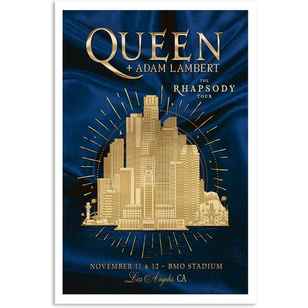 Queen X Adam Lambert The Rhapsody Tour 2023 Nov 11-12 Bmo Stadium Los Angeles, Ca Poster-image