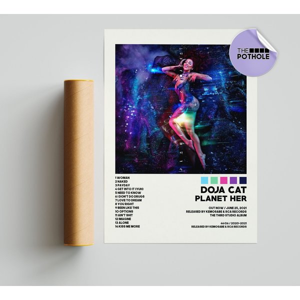 Doja Cat Posters, Planet Her Poster, Album Cover Poster-image