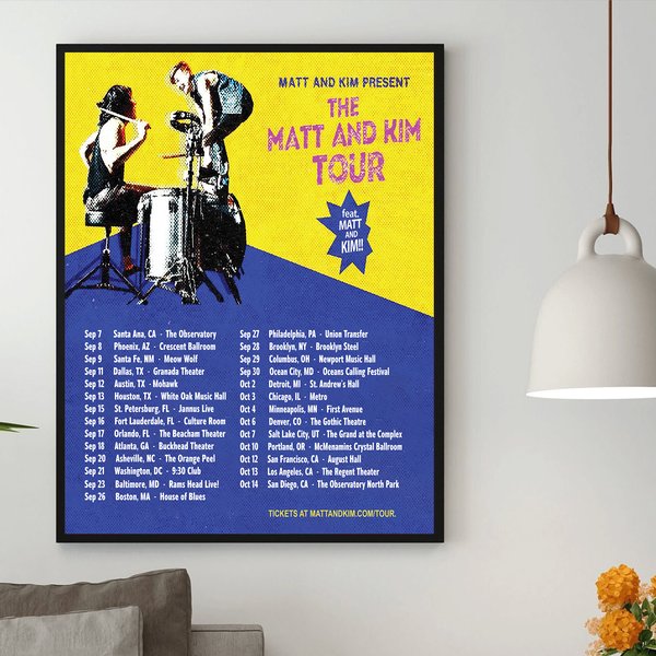 Attachment Matt And Kim Tour 2023 Poster-image