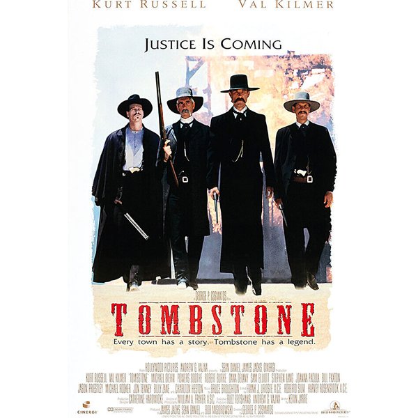 Tombstone 1993 Kurt Russell Movie Premium Poster-image