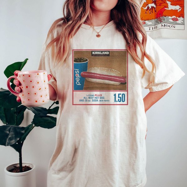 Costco Hot Dog Shirt, Costco Hot Dog And Soda Combo Shirt-image
