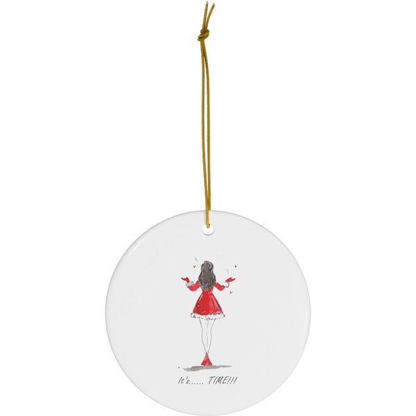 It's Time!!! Mariah Carey Ceramic Ornament-image