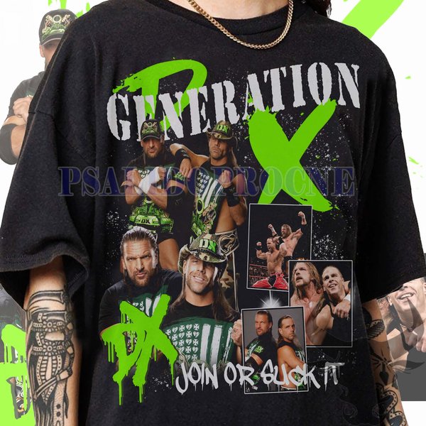 Vintage 90S Graphic Style D-Generation X T-Shirt, D-Generation X Shirt, Professional Boxer Gift-image