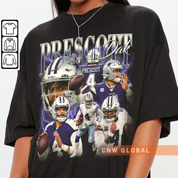 Dak Prescott Tee, Football Fan Shirt-image