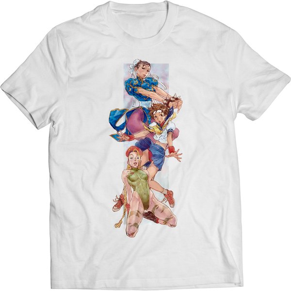 Chun Li Cammy Sakura Rare Premium Unisex T-Shirt-image