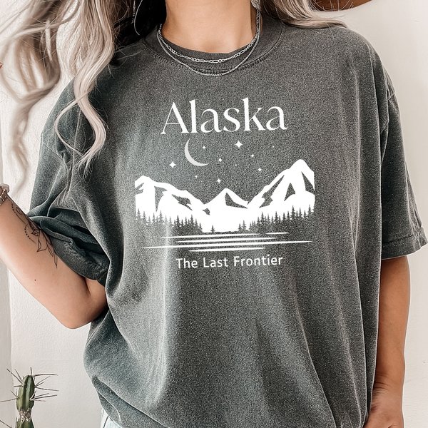 Alaska Moose T-Shirt - Mountains Theme-image