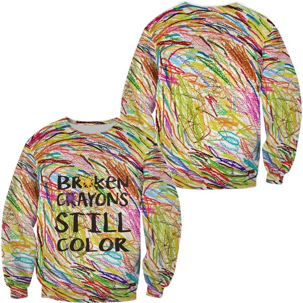 Broken Crayons Still Color 3D Sweater-image