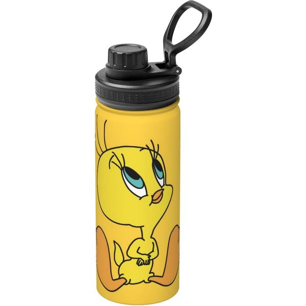 Cute Tweety Stainless Steel Water Bottles Sports Lid-image