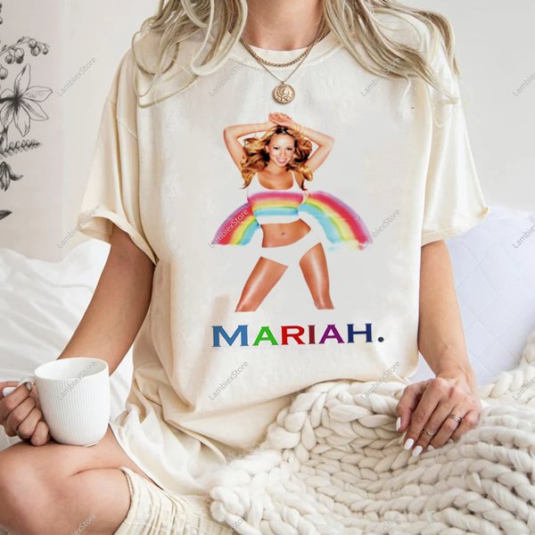 Vintage Mariah Carey Rainbow Tour Shirt, Mariah Carey-image