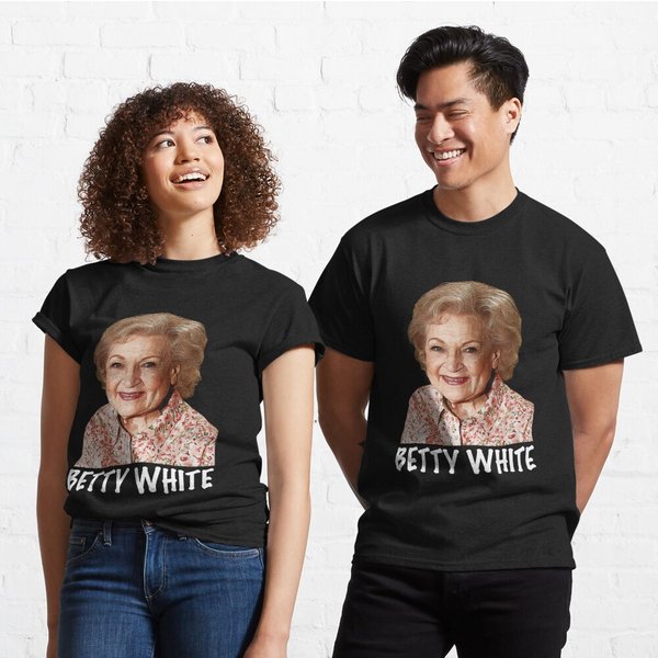 Betty White Artwork Classic T-Shirt-image