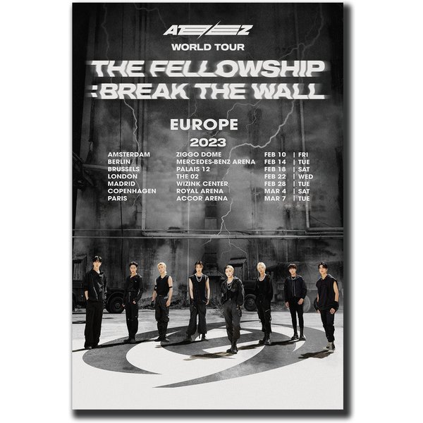 Ateez - 2023 World Tour Poster