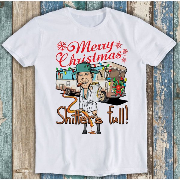 Merry Christmas Shitters Full Weird Meme Cousin Eddie T Shirt-image