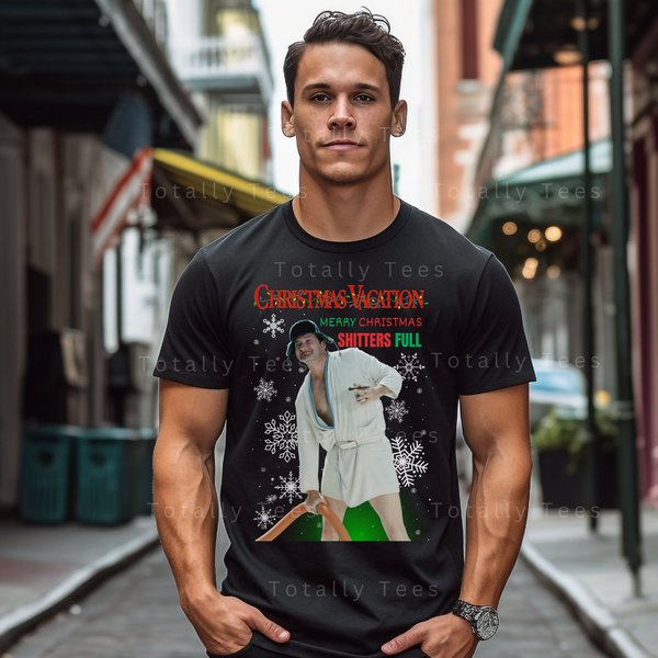 Christmas Vacation T Shirt Tshirt T-Shirt Tee Vintage Aesthetic Cousin Eddie Shitters Full Shirt-image
