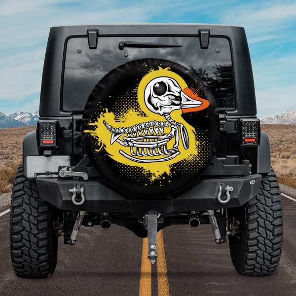 Skull Duck Halloween Spare Tire Cover