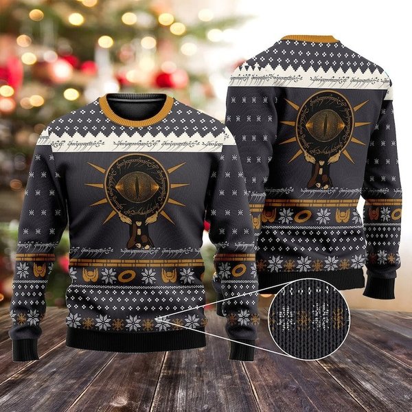 Lotr Eye Of Sauron Ugly Christmas Sweater, Lotr Ugly Christmas Sweater-image