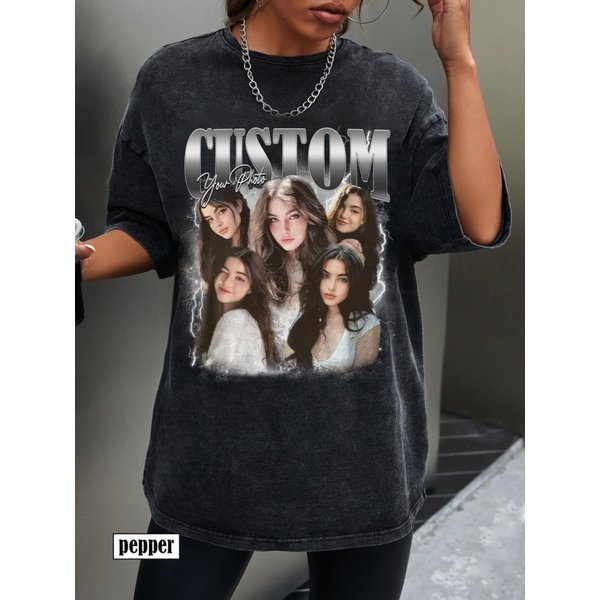 Custom Bootleg Rap Tee, Custom Photo - Vintage-image