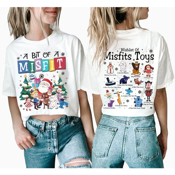 Misfit Toys Christmas Shirt, A Bit Of A Misfit Shirt, Rudolphs The Red Nosed Reindeer-image